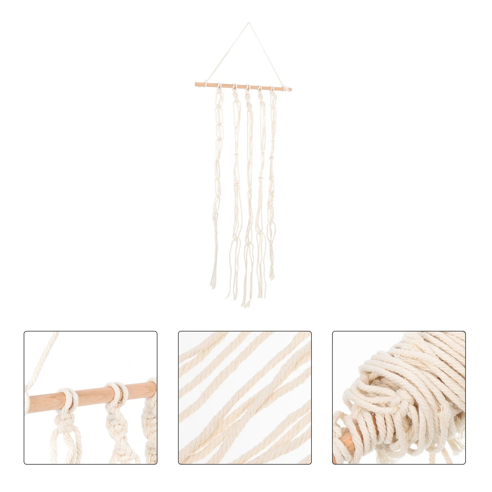 

Hair Bow Holder Organizer Wall Hanging Macrame Woven Hanger Clip Headband Storage Rustic Rope Bowsfor Girls Hairpinsholders