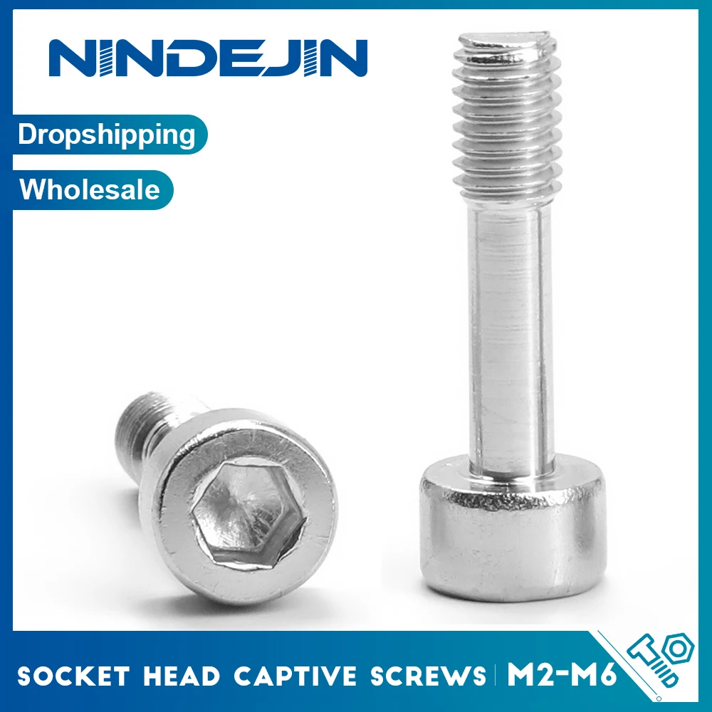 

NINDEJIN Нержавеющие винты с шестигранной головкой 5-20 шт. M2 M2.5 M3 M4 M5 M6