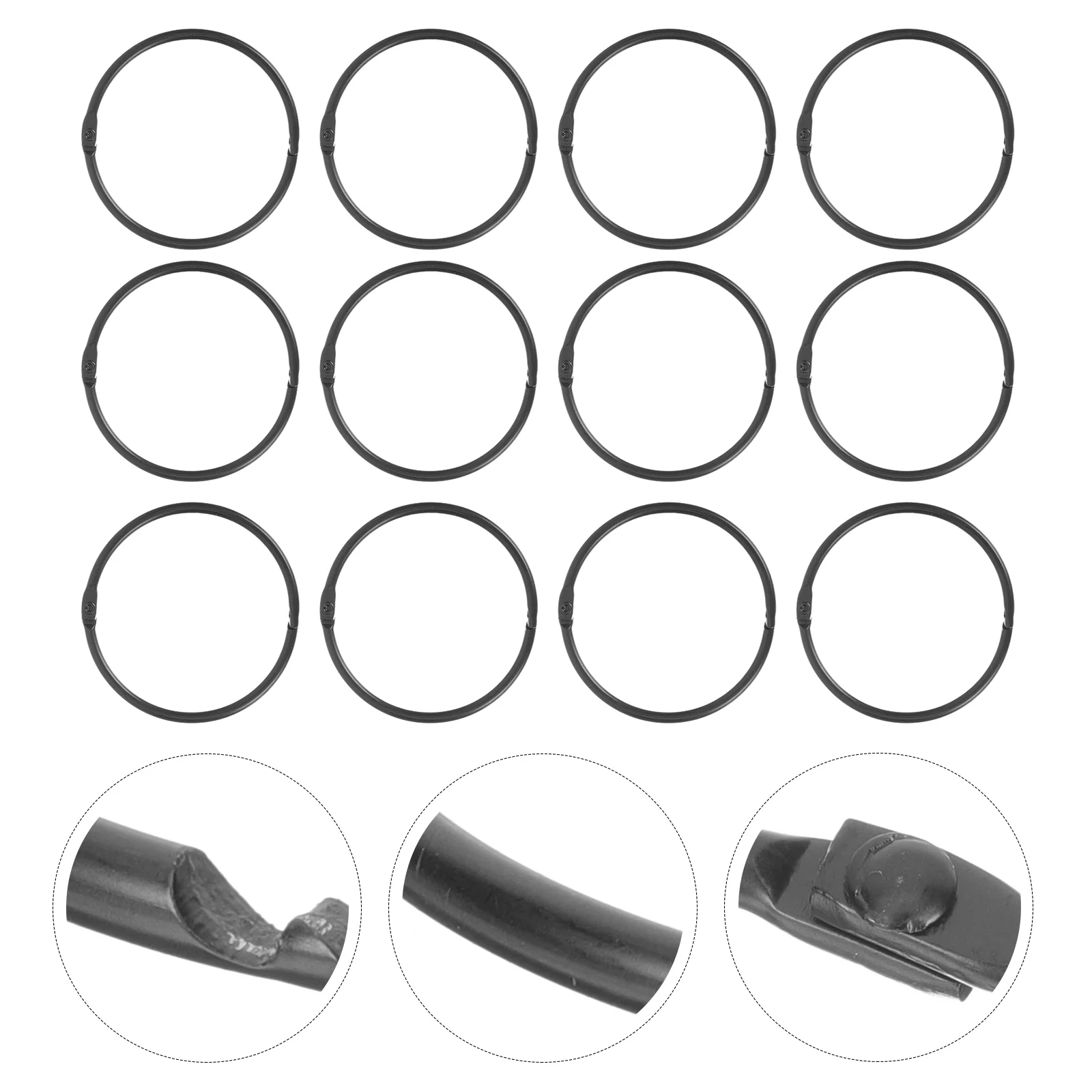 

Curtain Rings Shower Hooks Ring Bathroom Hanging Guest Essentials Hook Drapery Rod Window Metal Eyelet Hangers Drape Clip