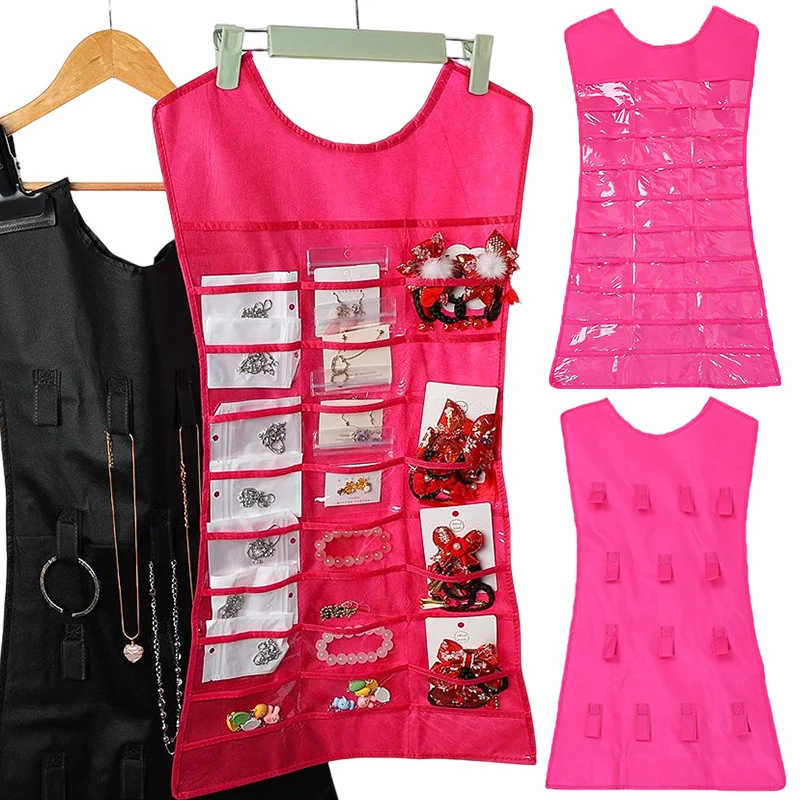 

Home Large Jewelry Hanging Storage Bag Jewelry Holder Display Necklace Bracelet Earring Ring Pocket Organizer Bag Jewelry Bag