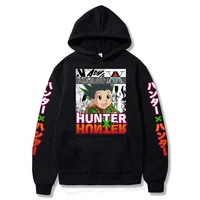 2022 autumn mens hoodie new full time hunter cartoon japanese anime oversized hoodie couples streetwear harajuku hoodie xs 3xl
