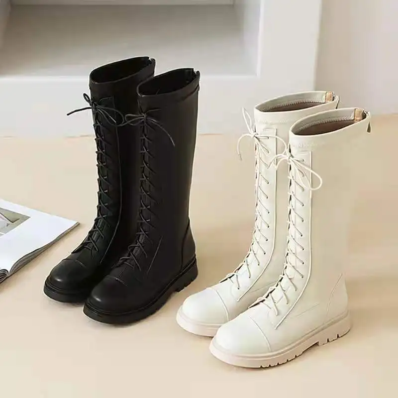 

Fashion Girl Boots Black Mid-Calf High Boots Chic Bottin PU Motorcycle Boots Girls Shoes botas para niñas Fall Winter Kids Boots