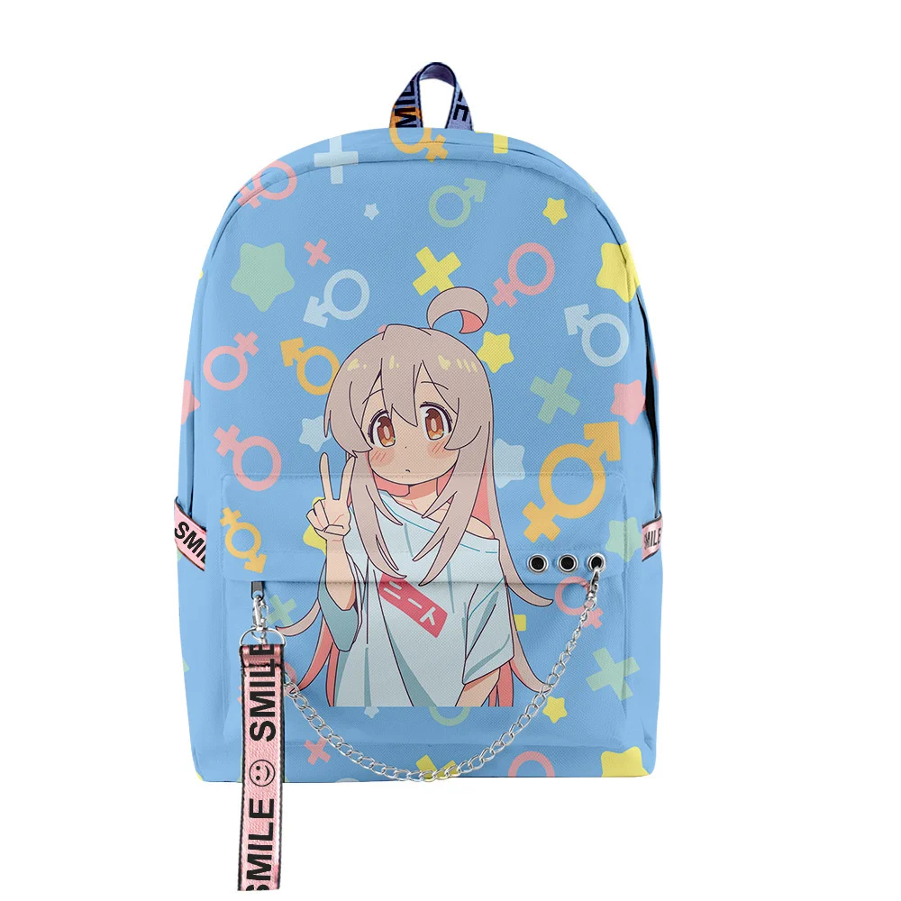 

2023 New Onimai I'm Now Your Sister Anime Backpacks Manga Zipper Rucksack Harajuku Schoolbag Unique Travel Bag