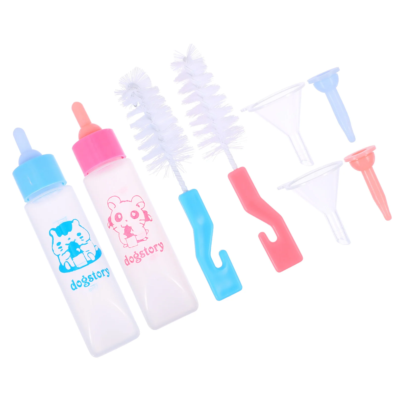

2 Sets of Hamster Nursing Bottle Puppy Bottle Brush Household Feeding Bottle