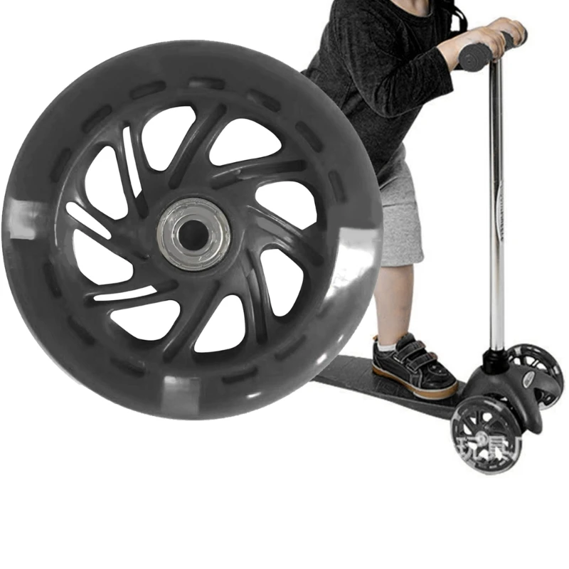 

Kid Scooter Wheels Flash Wheel Mute Wheels For Kids Scooter Night Flashing Light Kids Car Toy Wheel Scooter Accessories