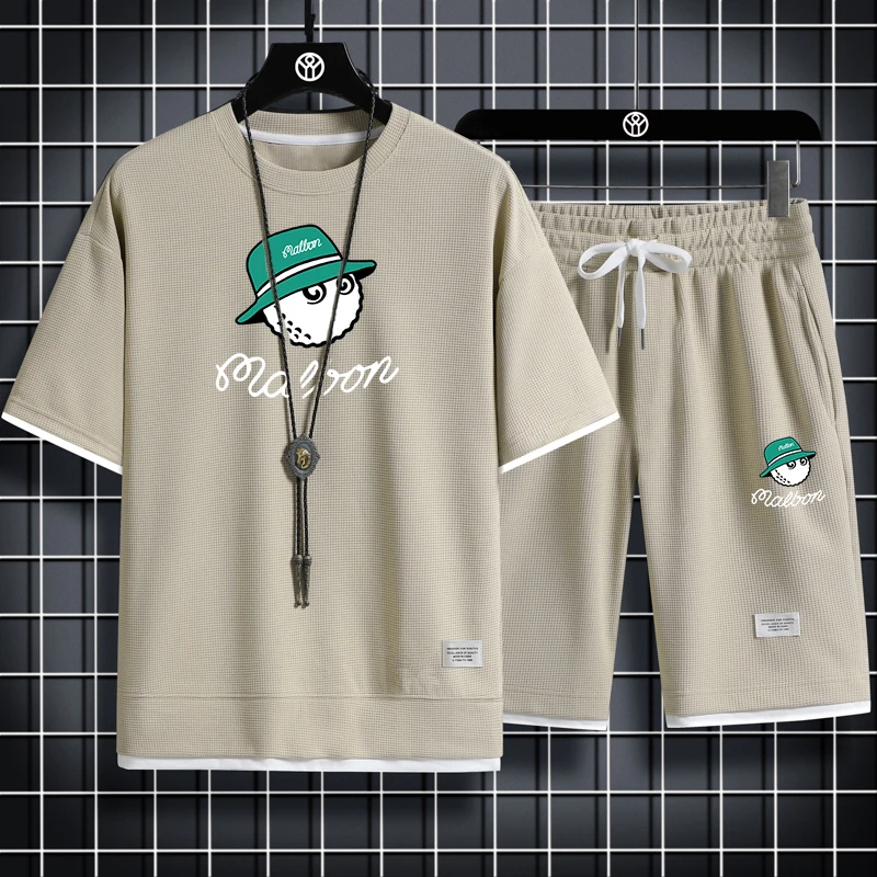 2023 Golf Men's Sets Fashion Tracksuit Men Short Sleeve T Shirts+Sport Shorts Suit Men Casual Men Clothing Mens Joggers Sets