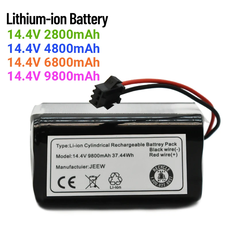 

2022 100%Li-ion battery 14.4V 9800mAh for Conga Excellence 990 Ecovacs Deebot N79 N79S DN622, Eufy Robovac 11 11S 12 15C 15S 35C