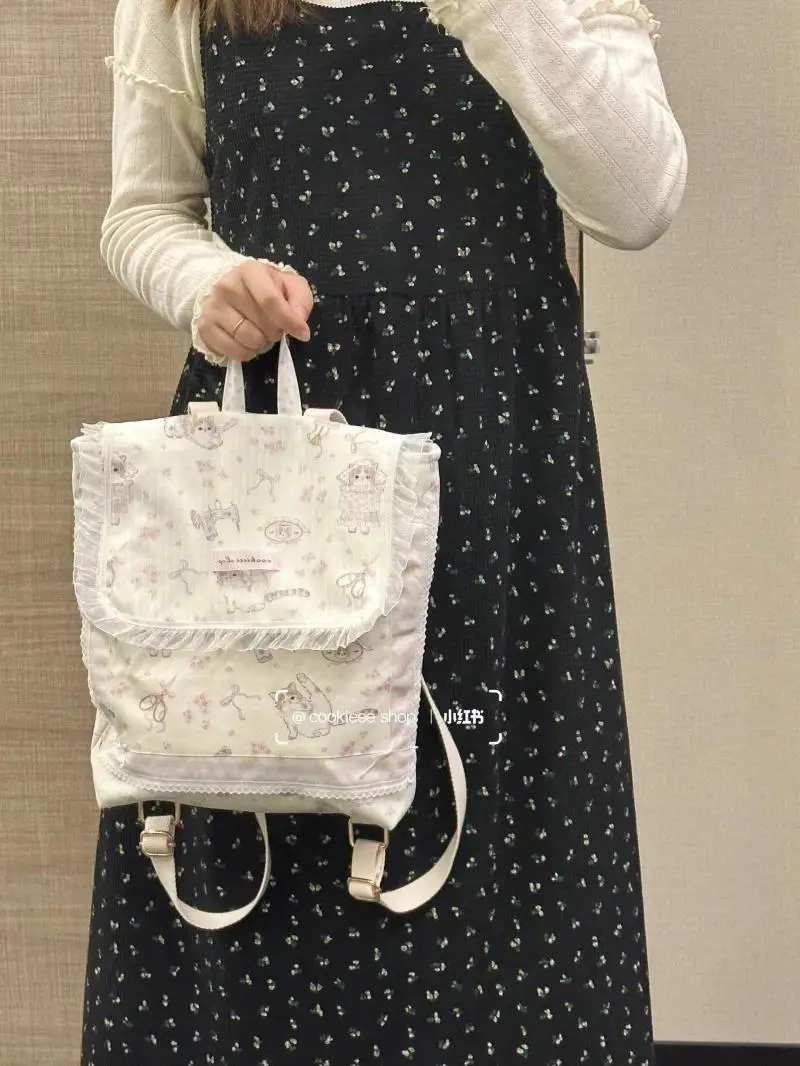 Цветочный рюкзак Miyagawa корейской версии новинка 2024 милые уличные рюкзаки