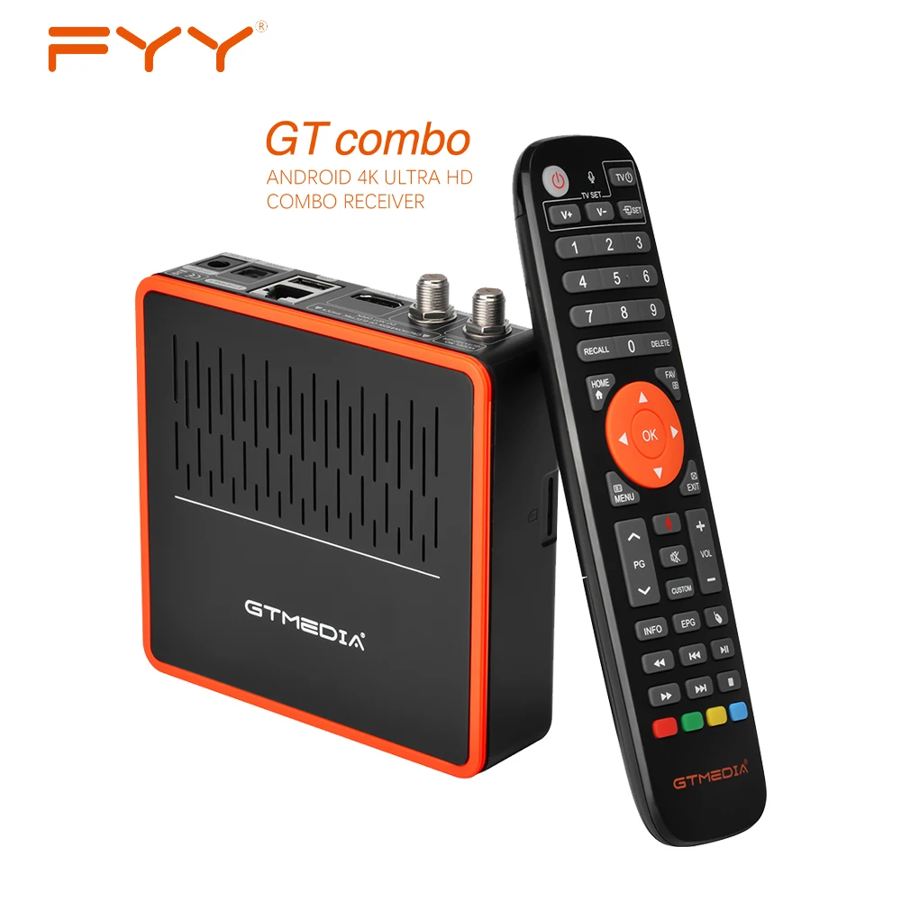GTmedia Android комбинированный спутниковый приемник GT 9 0 DVB S2X T2 кабель ТВ Стандартный