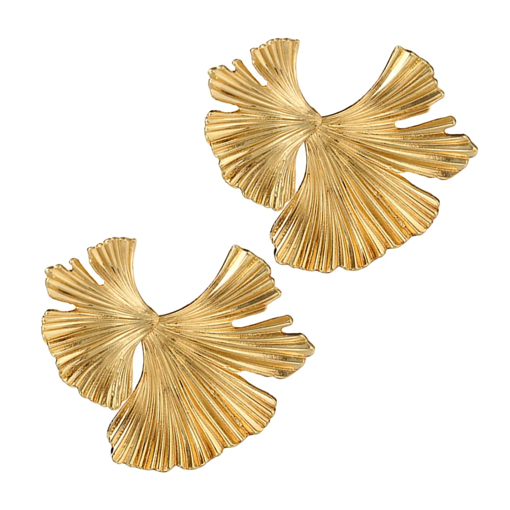 

1 Pair Leaf Earrings Chic Fashion Gift Earrings Earrings Jewelries Accessory Stud Earrings Decoration