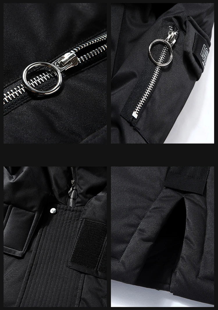 VARSANOL Winter Long Men's Down Jacket 60% White Duck Down Coat Man Windbreaker Thick Hooded Parka Casual Warm Windpoof Jackets