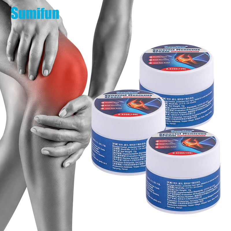 

1/2/3Pcs Sumifun Knee Pain Relief Cream Treat Synovitis Synovial Meniscus Care Ointment Leg Arthritis Orthopedic Ache Plaster