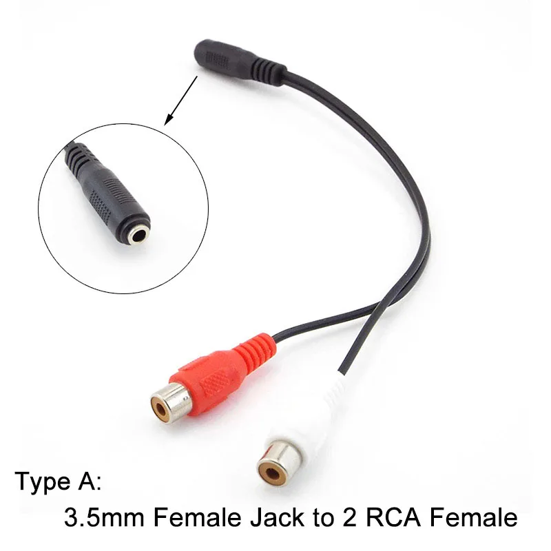 Универсальный RCA-кабель 3 5 мм со штекером стерео аудио-кабель к 2RCA разъему