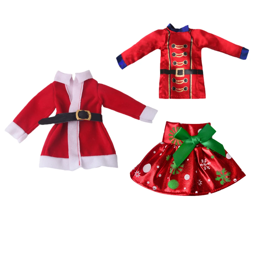 

Christmas Elf Doll Kawaii Features Chinese Little Top Clothes Lala Fanfan Dress Toy Accessories Children's Birthday Gifts M29