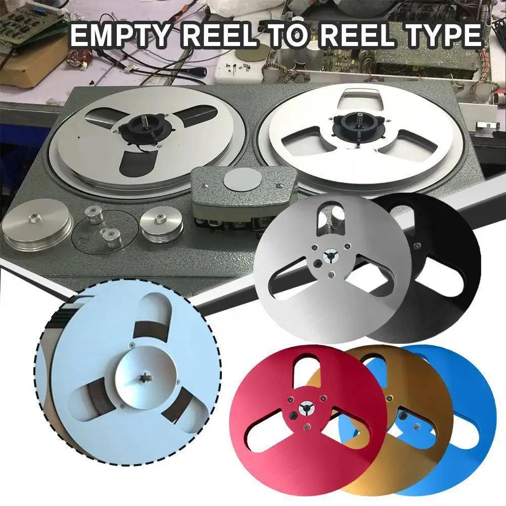7 Inch Unrolled Audio Tape Empty Reel Full Aluminum Reel To Reel Empty Tray Tape Spool For Hifi Audio Master Recorder Z6S6