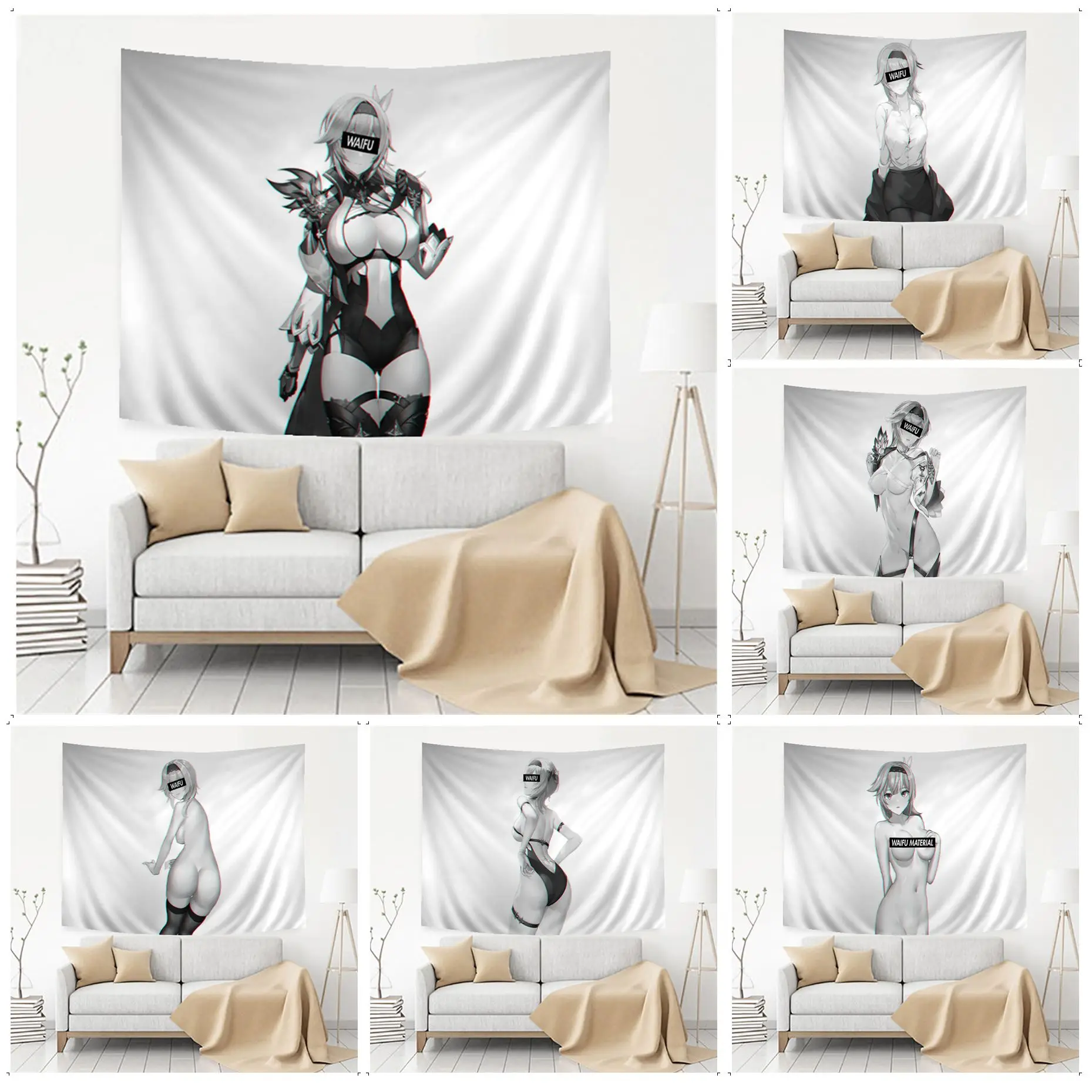 

Genshin Impact EULA DIY Wall Tapestry Home Decoration Hippie Bohemian Decoration Divination Decor Blanket