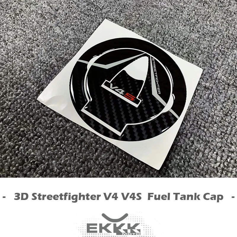 

3d-наклейка на топливную крышку, текстура из углеродного волокна, логотип V4 V4S V4SP для Ducati Streetfighter V4 V4S V4SP