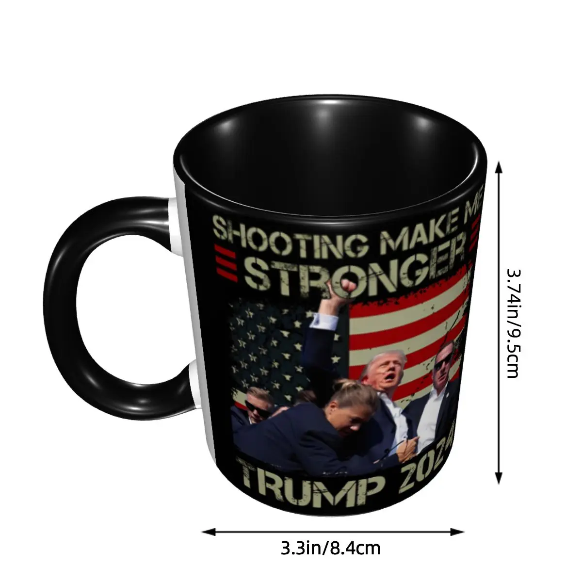 2024 стрельба Трампа делает меня сильнее Merch кофейные кружки новинка поддержка для