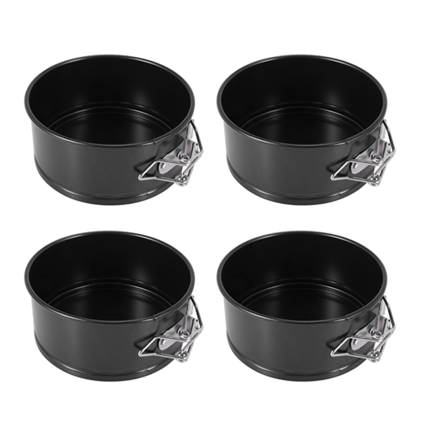 

4-Inch Mini Springform Pan Set - 4 Piece Small Nonstick Cheesecake Pan For Mini Cheesecakes, Pizzas and Quiches