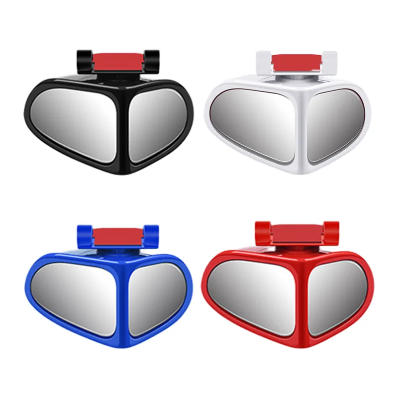 

Car Blind Spot Mirrors Car Double Glass Durable Rear View Blind Spot Mirror 360 Adjustable Wide Angle For Truck Automotive