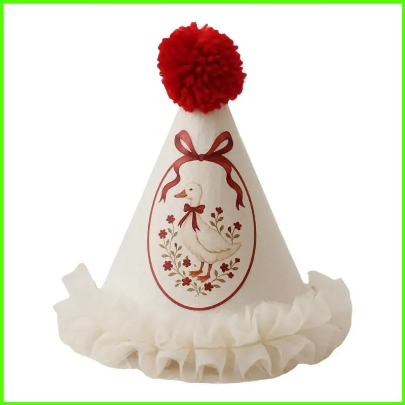 

Праздничная шляпа с помпонами