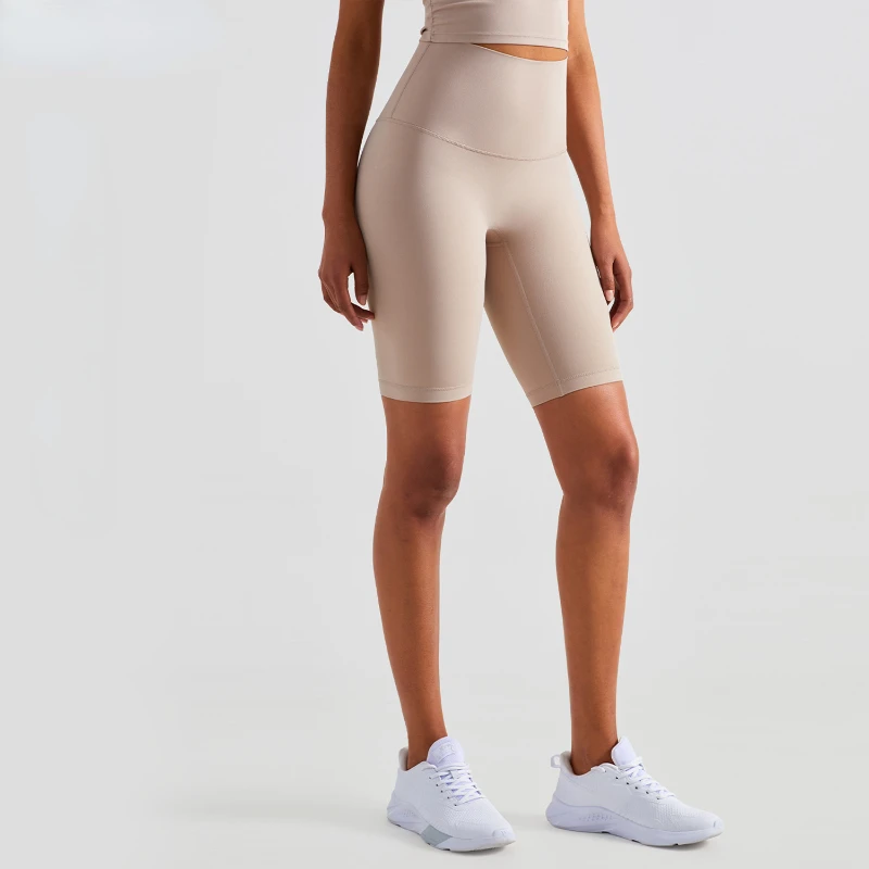

Fitness pants high waist peach hip tight pants nude yoga pants shorts female