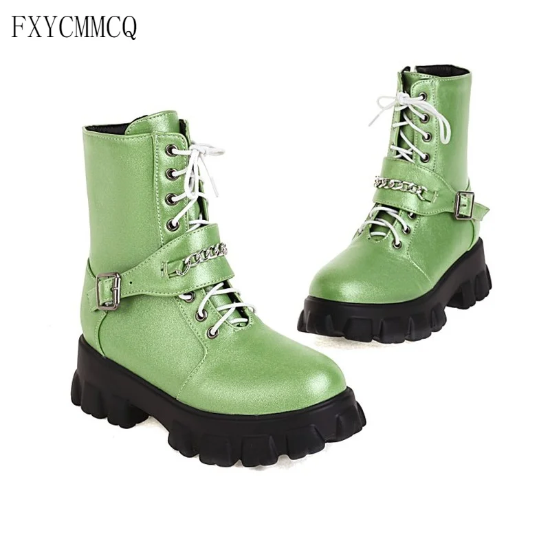 FXYCMMCQ Winter Hot Style Low Boots Side Zipper High Heel Round Toe All-match Women's Shoes Xd-12
