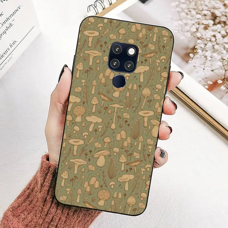 Mushroom Cute Phone Case for Huawei Mate 20 10 9 40 30 lite pro X Nova 2 3i 7se