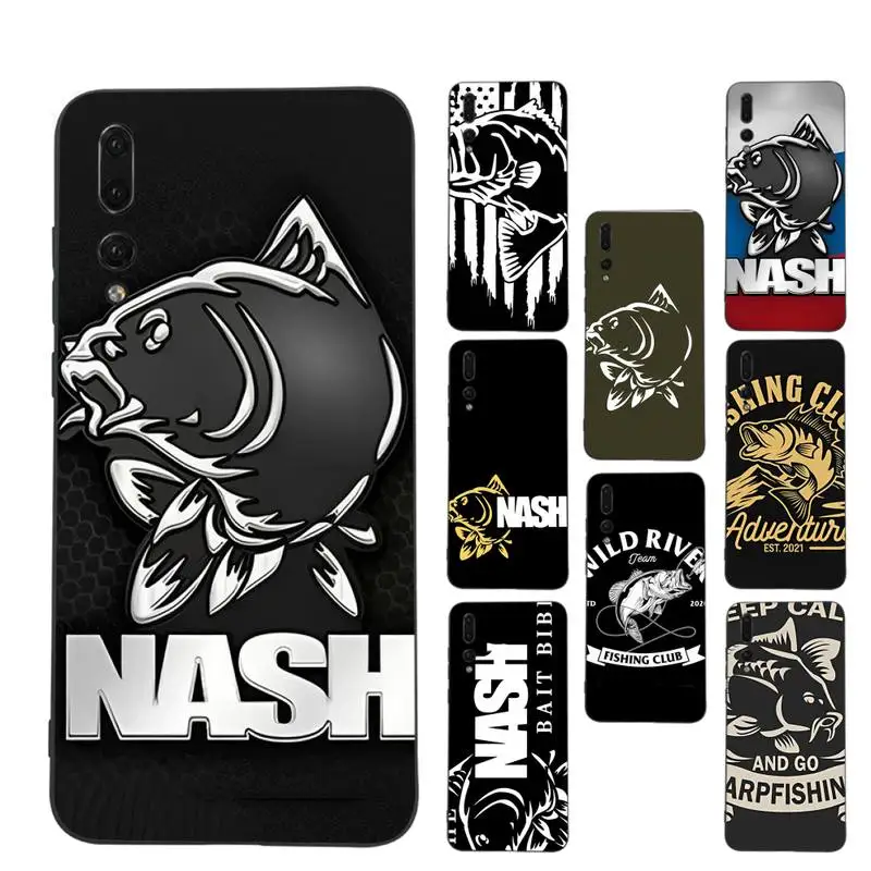 

RuiCaiCa Nash Fishing Phone Case Soft Silicone Case For Huawei p 30lite p30 20pro p40lite P30 Capa