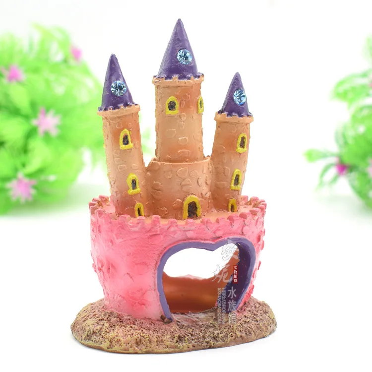 

Fish Tank Aquarium Decoration Simulation Rockery Aquatic Plant Decoration Resin Landscaping Diamond Castle