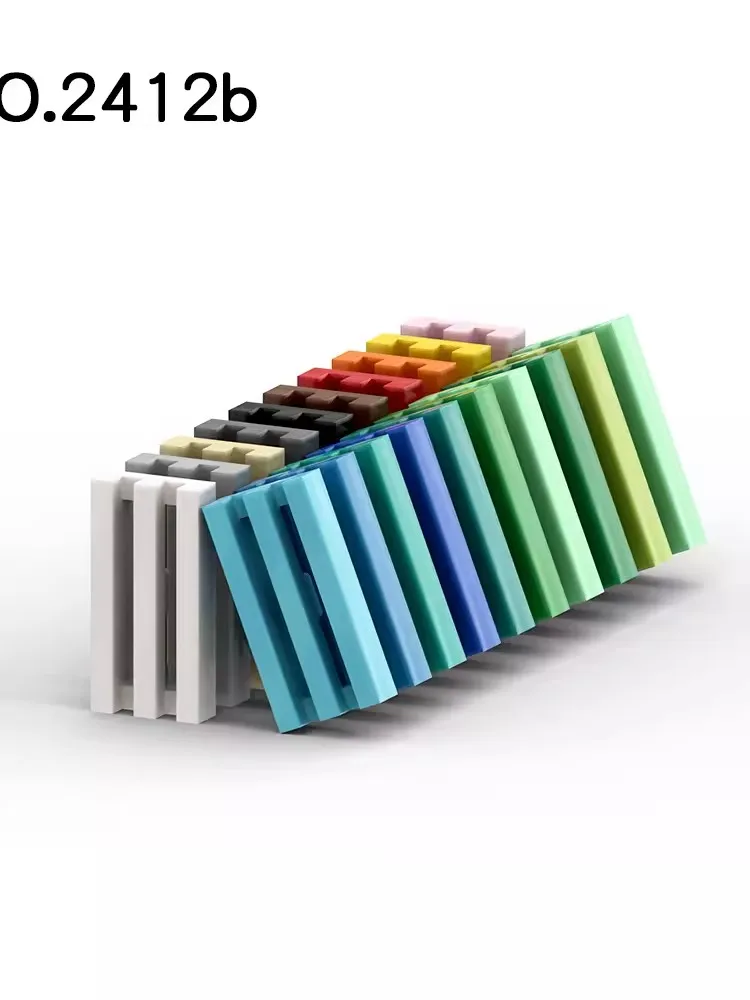 50 шт. детали MOC 2412 специальная плитка 1x2 решетка совместимые кирпичи сделай сам