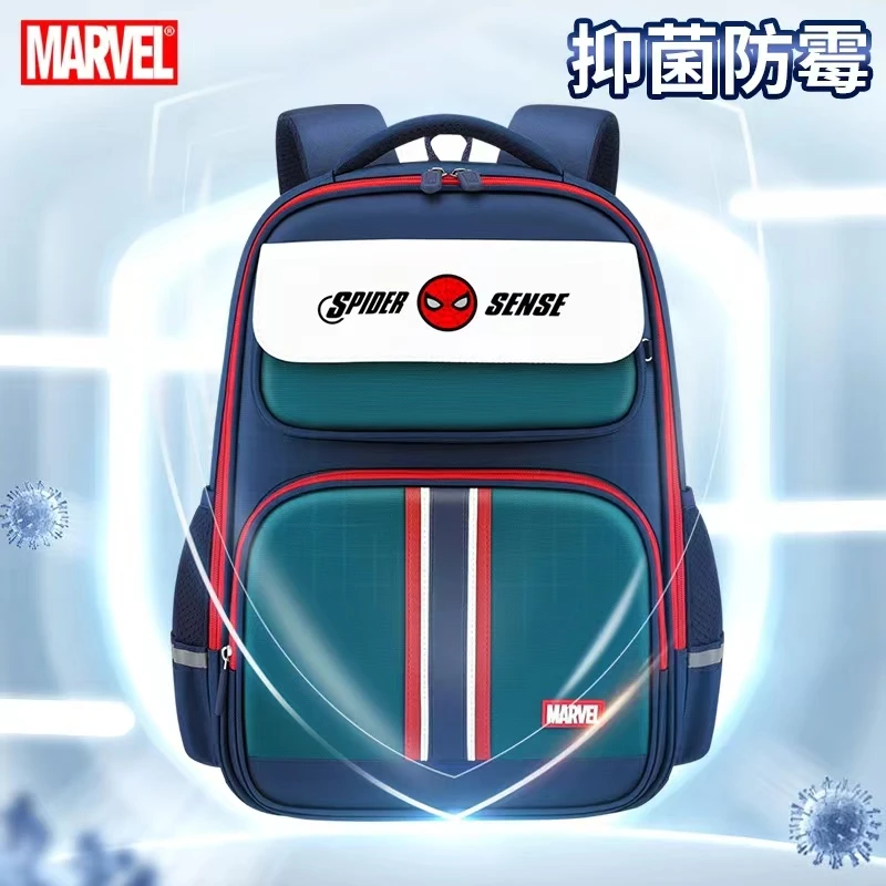 Marvel New School Bag For Boys Primary Middle Student Shoulder Orthopedic Backpack Grade 1-5 Spider Man Large Capacity Mochilas