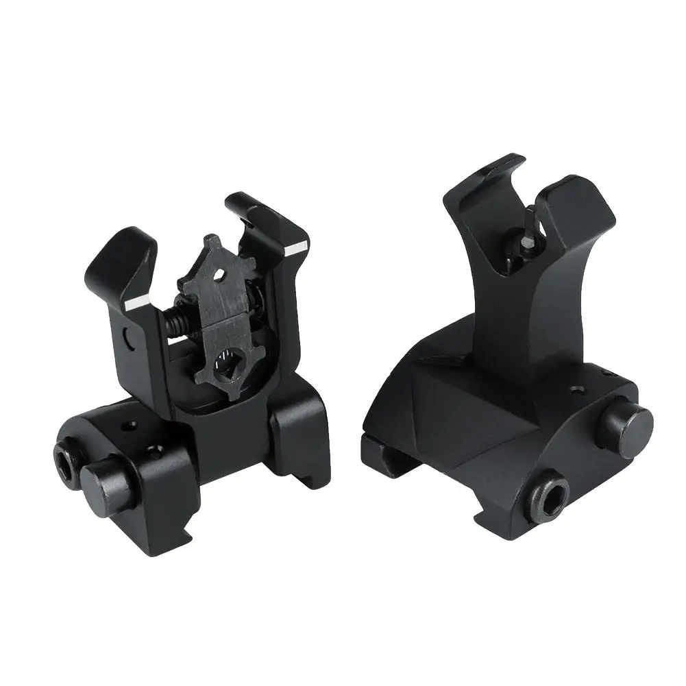 

1Pair Tactical Quick Migration Folding Mechanical Front Sight Hunting Airsoft Accessories Aluminum alloy