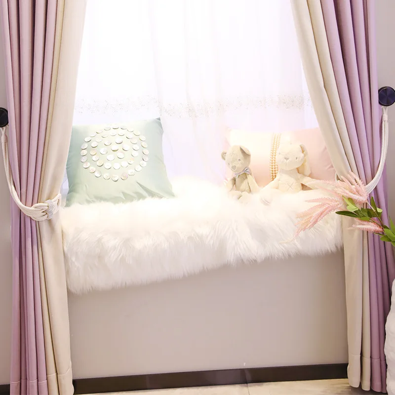 Modern Curtains for Living Dining Room Bedroom Simple Thick Solid Color Stitching Girls Shade Pink French Window | Дом и сад