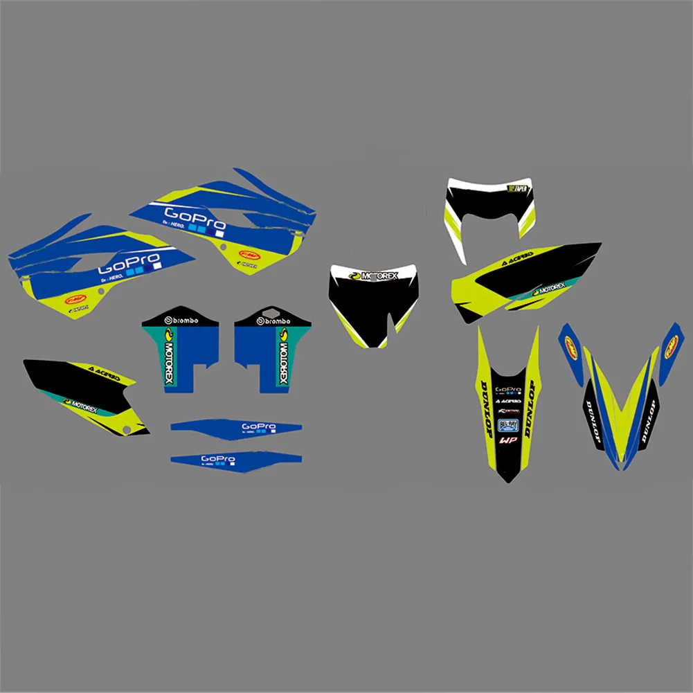 Для Husqvarna TC FC 2014 2015 125 150-450 Бесплатный фон под заказ графические наклейки Delcas для TE