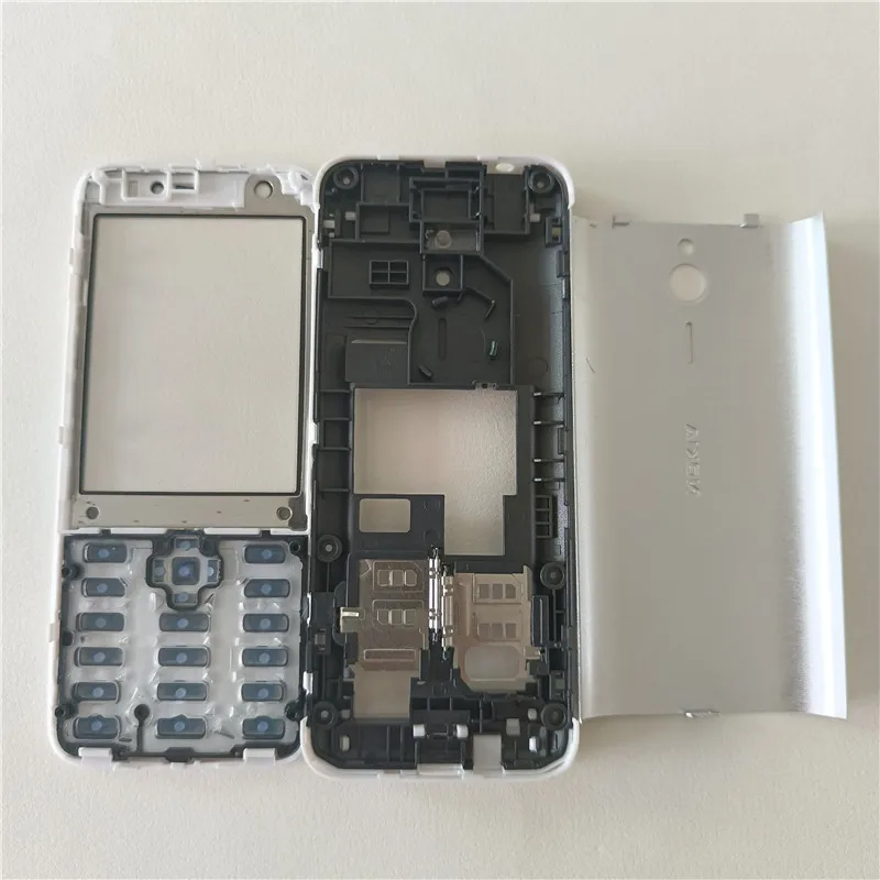 Для Nokia 230 RM-1172 двойная SIM Новая полная крышка корпуса телефона запасные части +