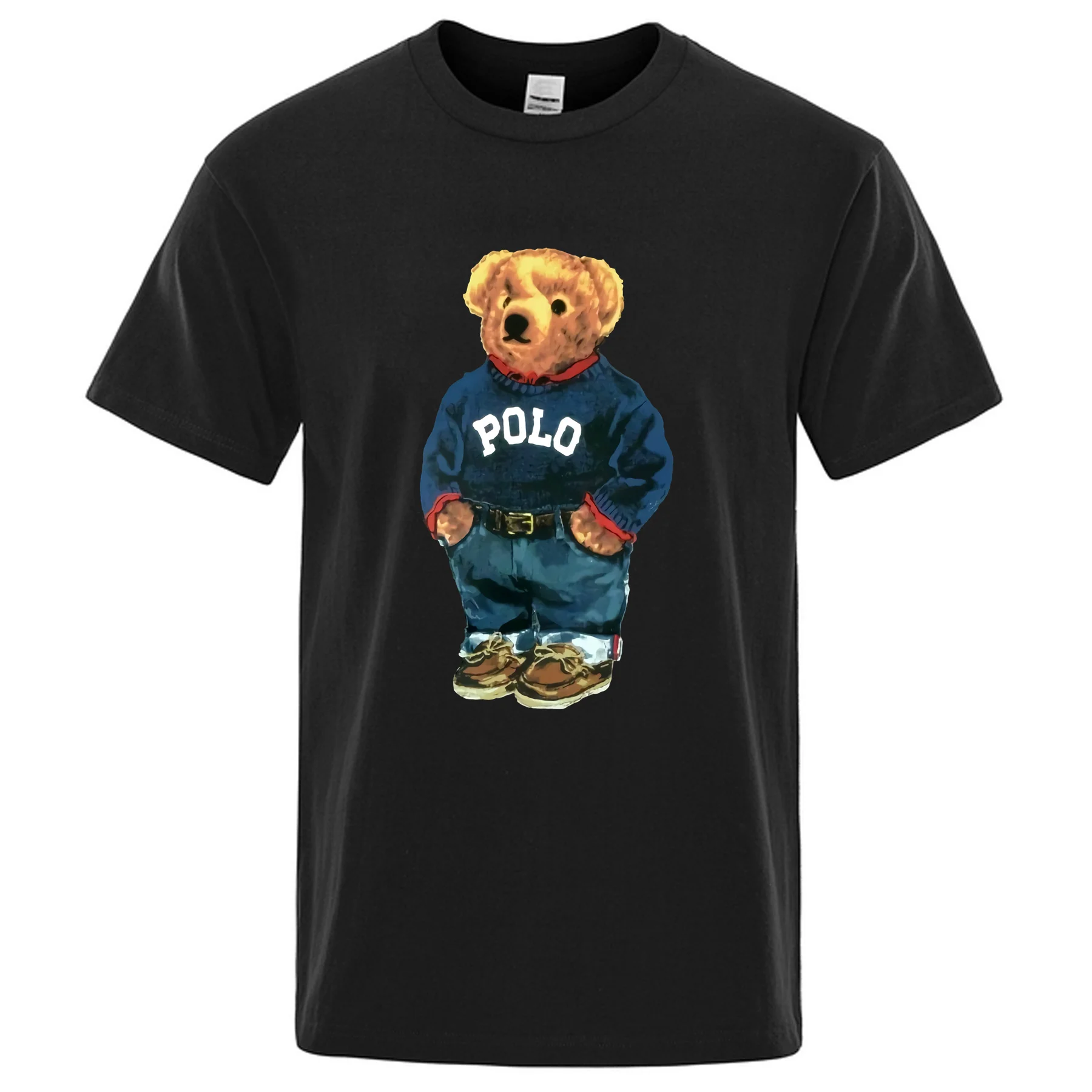 

Amazing Hot Selling Male T Shirt Oversized Casual Essential Brand Luxury Bear T-shirt Men T-shirts Graphic Short Sleeve S-3XL