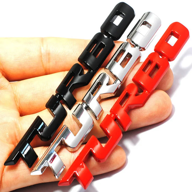 

New Car Styling Car Turbo Boost Loading Boosting 3D Metal Chrome Zinc Alloy 3D Emblem Badge Sticker Decal Auto Accessory