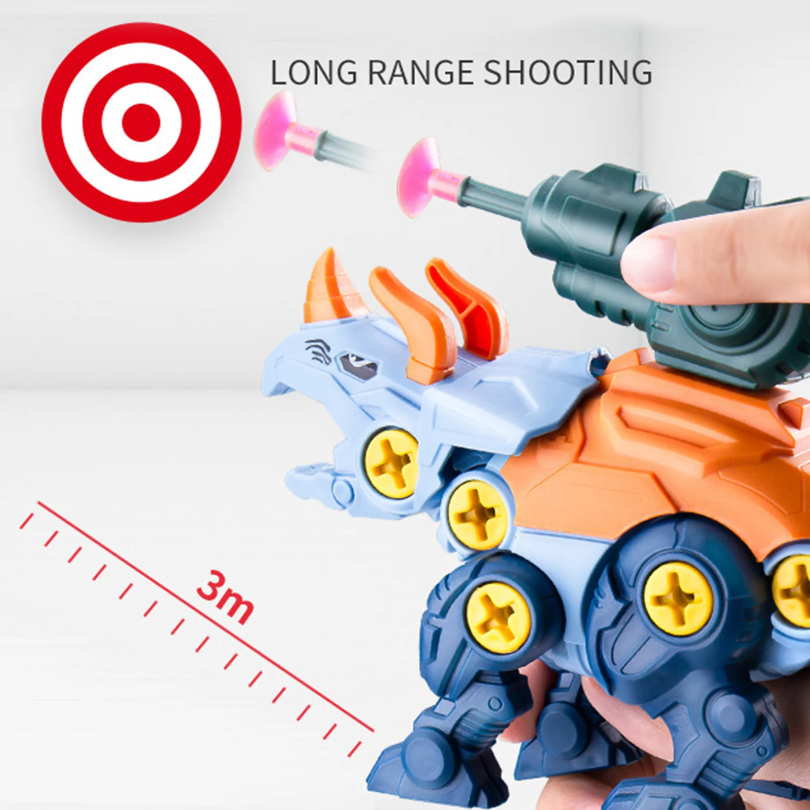 Конструктор динозавр Обучающие кирпичи со стеблями игрушки подарок на день