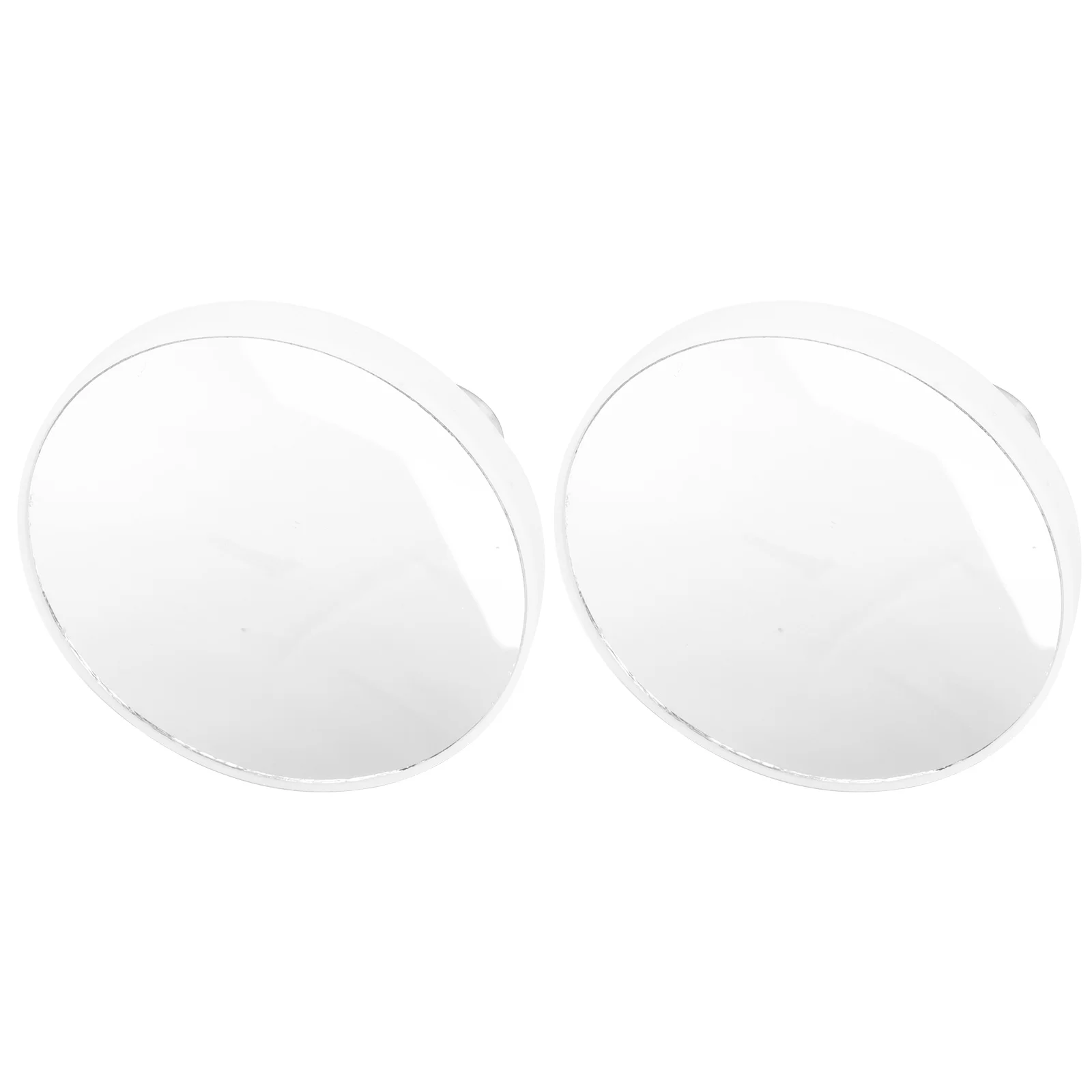 

2Pcs Makeup Mirror with Suction Cup Practical Magnifying Mirror for Women White Full-length