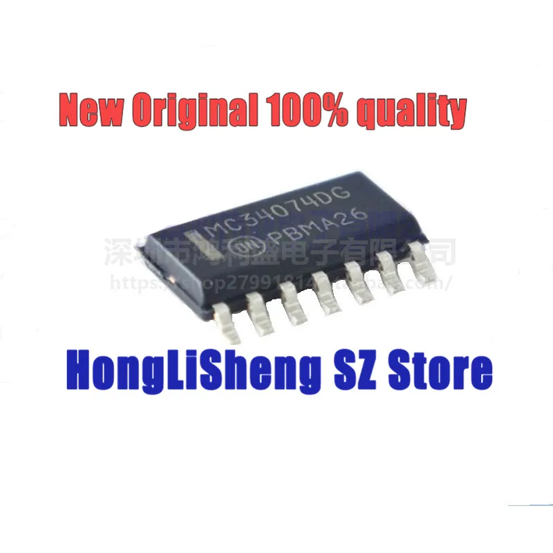 Набор микросхем MC34074DR2G MC34074 MC34074DG SOP14, 100% новый и оригинальный, 10 шт./партия