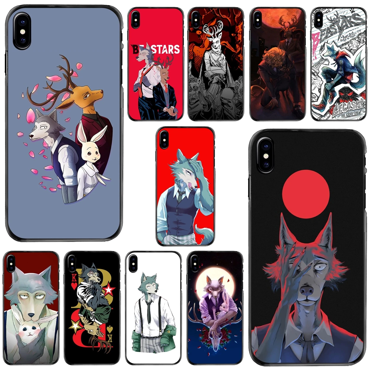 

Cute Cartoon Beastars Deer Wolf Hard Phone Cover Case For iPhone 11 12 13 14 Pro MAX Mini 5 5S SE 6 6S 7 8 Plus 10 X XR XS