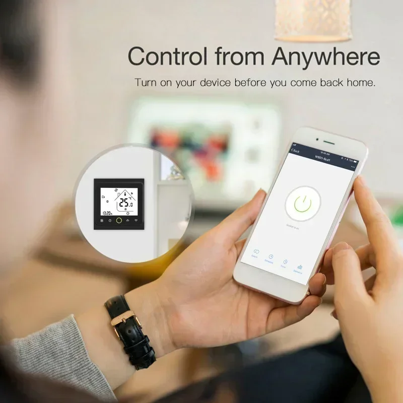 Smart Zigbee Tuya Alexa WIFI сенсорный термостат водный электрический подогрев пола водяной