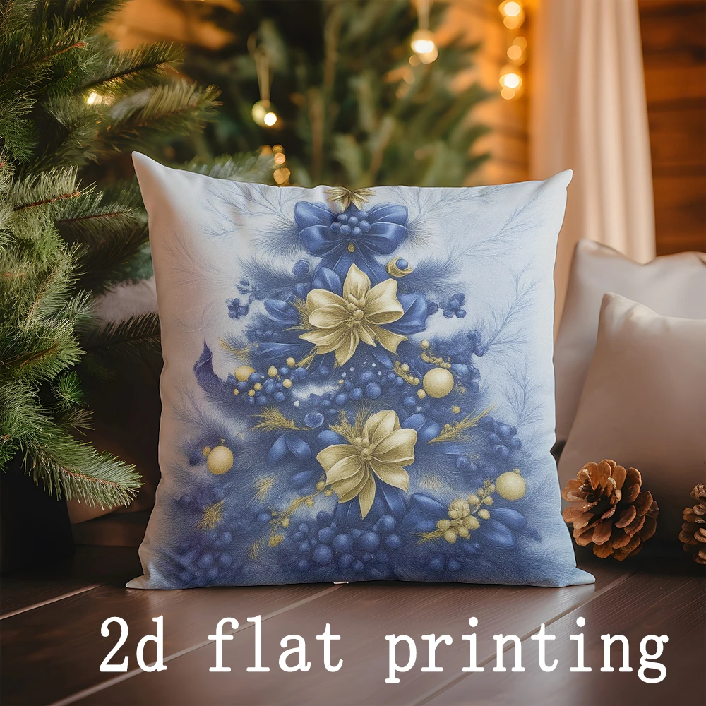 Рождественские наволочки из полиэстера велюра 40x40/45x45/50x50/60x60 см