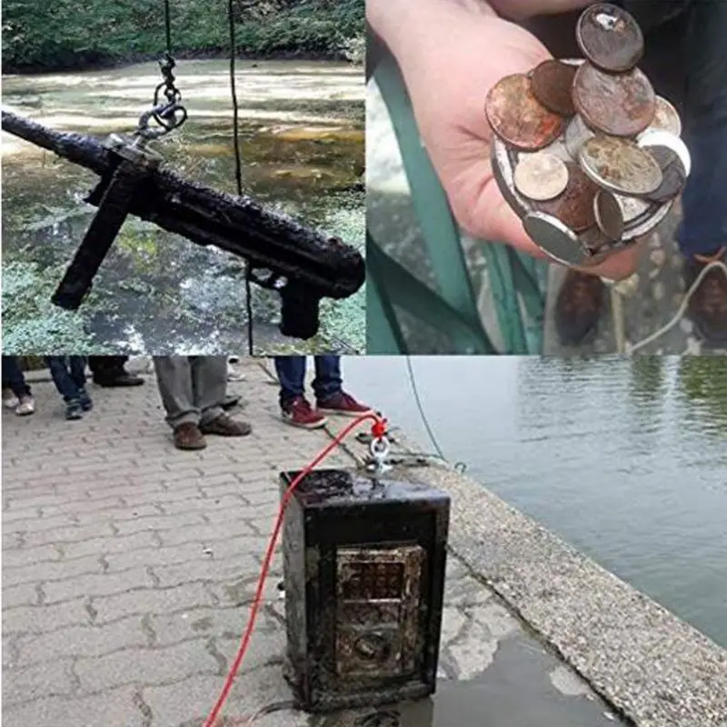 

Powerful Round Neodymium Magnet Hook Metal Detector Strong Sea Fishing Hunting