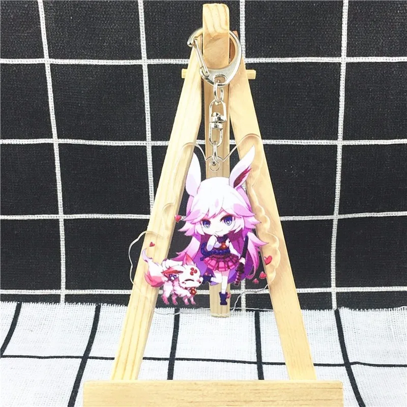 Honkai Impact 3 Yae Sakura Woman Kids Key Chain Acrylic Ring Anime Keyring Accessories Porte Clef Femme Man Cute Keychain | Украшения и