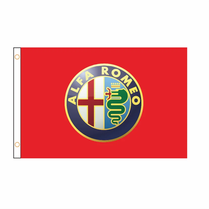 

Free Design Alfa Romeo Flag Banner 2ft*3ft 3ft*5ft Christmas Decorations for Home QZ-196