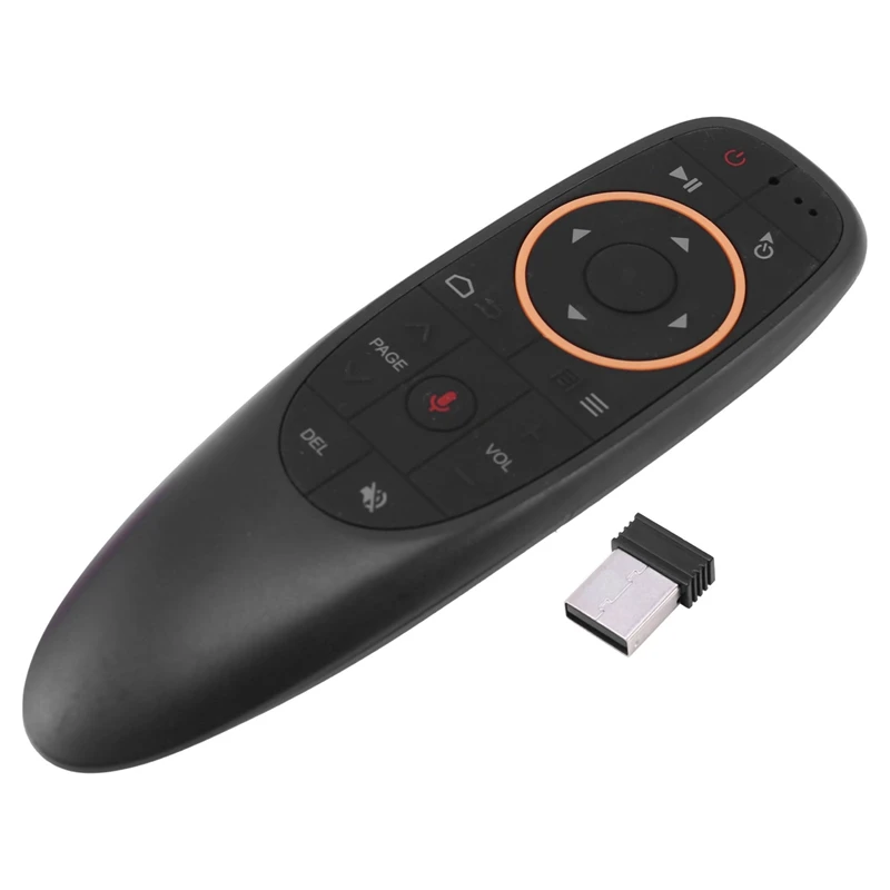 

RISE-G10 Voice Air Mouse Пульт дистанционного управления, 2,4 ГГц мини беспроводное Android TV управление и инфракрасный обучающий микрофон для компьютера, ...