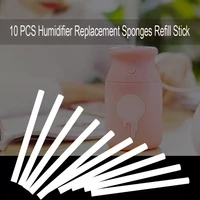 free shipping 10pcs humidifier sponges humidifier sticks filter cotton swab refill filter replacements humidifier aroma diffuser