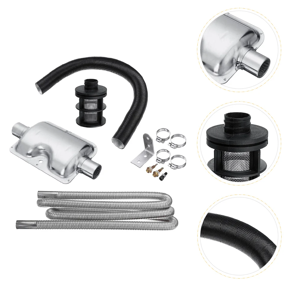 

1 Set Pipe Muffler Pipe Vehicle Exhaust Pipe Exhaust Tail Pipe Stainless Steel Exhaust Tubing Parking Heater Tail Pipe
